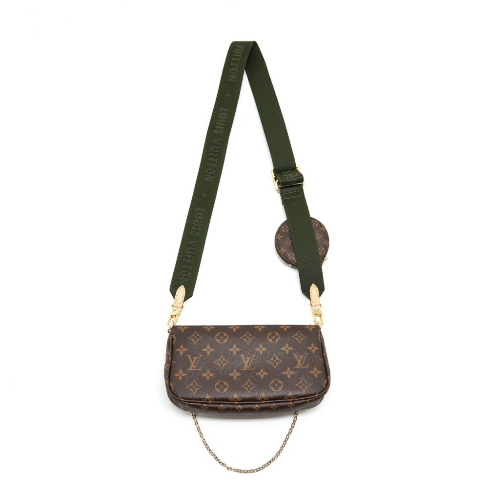 AAA Replica Louis Vuitton LV MULTI POCHETTE WITH KHAKI STRAP