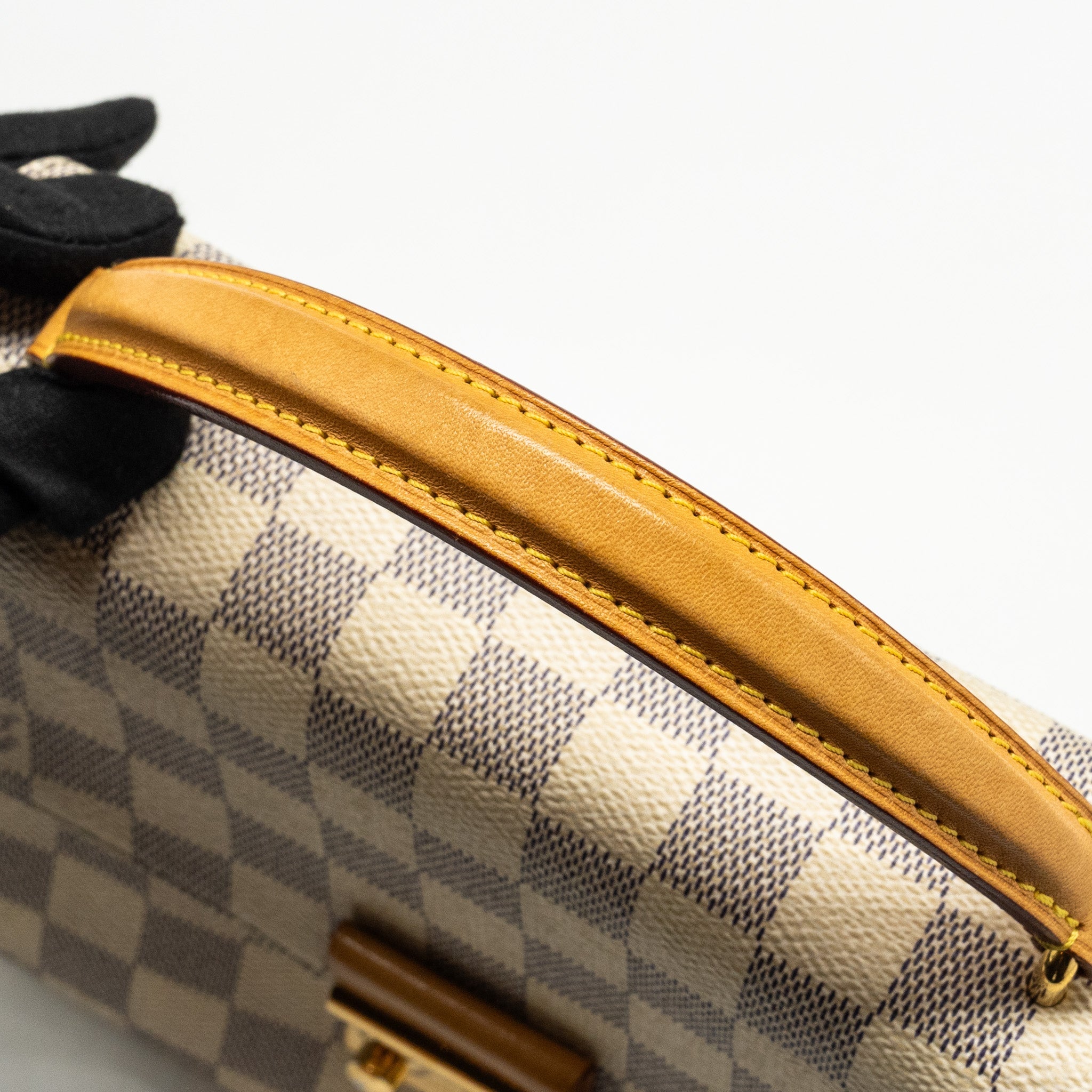 AAA Replica Louis Vuitton LV CROISETTE DAMIER AZUR CANVAS WHITE GHW