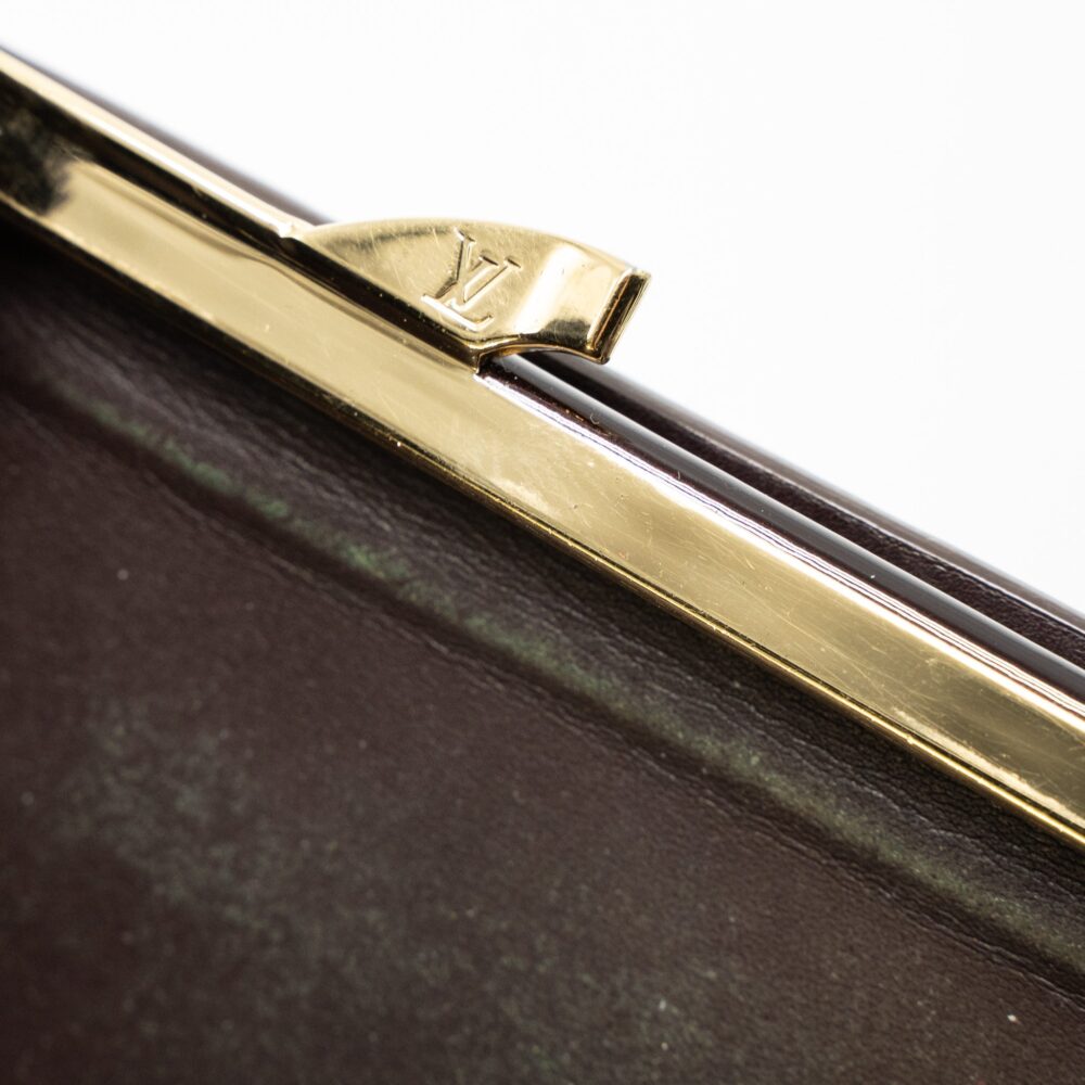 AAA Replica Louis Vuitton LV PORTEFEUILLE VIENNOIS PURSE WALLET MONOGRAM VERNIS AMARANTE GHW