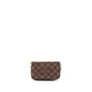 AAA Replica Louis Vuitton LV MINI POCHETTE ACCESSORIES DAMIER EBENE GHW