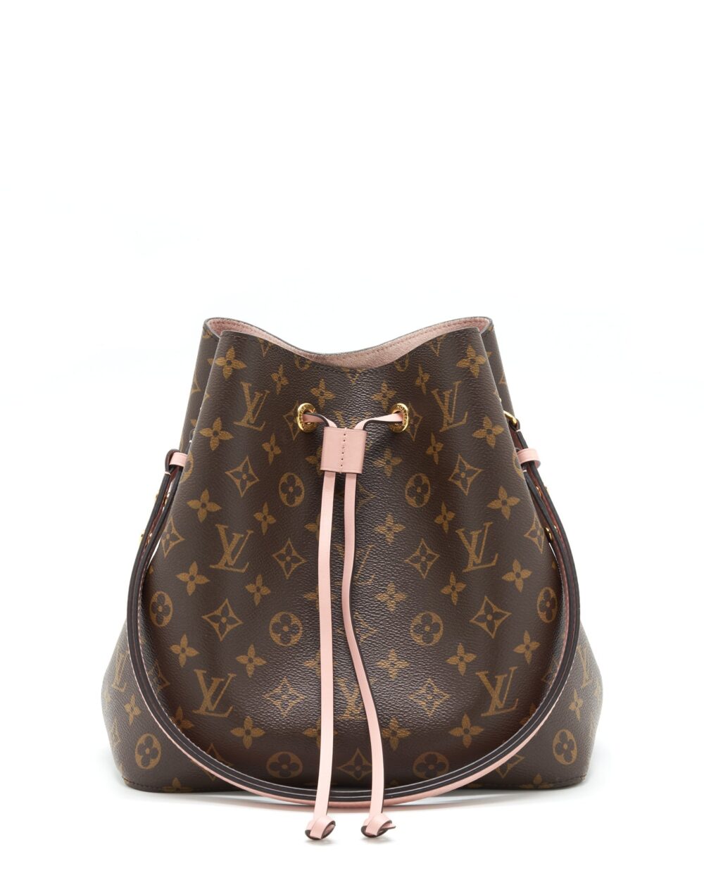 AAA Replica Louis Vuitton LV NEONOE MONOGRAM CANVAS PINK STRAP YEAR 2017