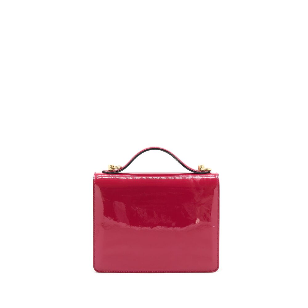 AAA Replica Louis Vuitton LV MESSENGER BAG CROSSBODY PATENT RASPBERRY RED GHW