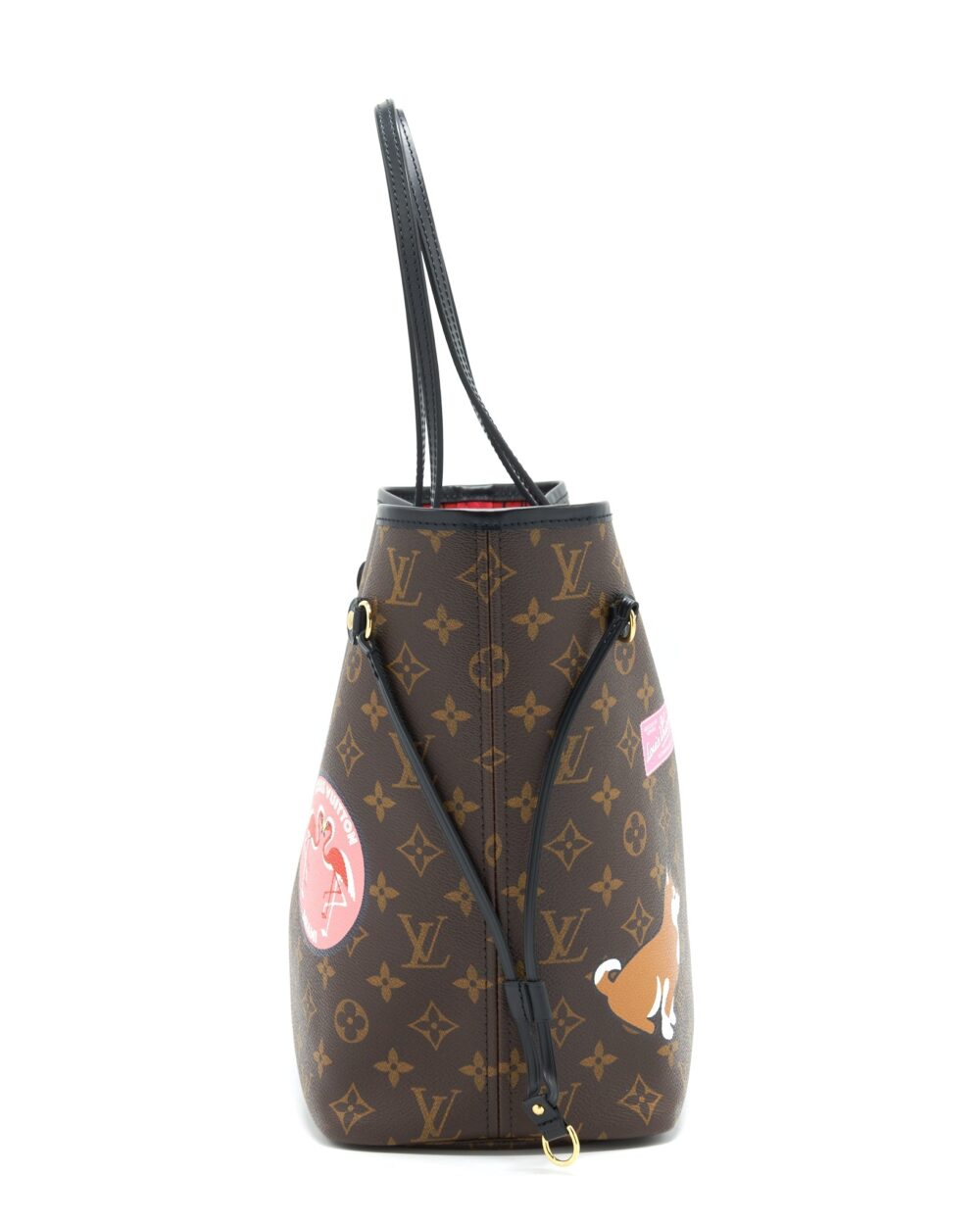 AAA Replica Louis Vuitton LV NEVERFULL MM MY LV WORLD TOUR MONOGRAM CANVAS/ BLACK