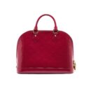 AAA Replica Louis Vuitton LV ALMA PM PATENT LEATHER INDIAN ROSE