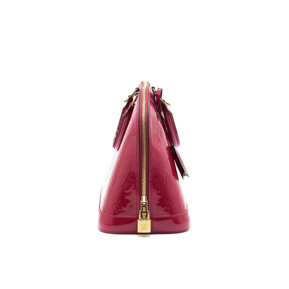 AAA Replica Louis Vuitton LV ALMA PM PATENT LEATHER INDIAN ROSE