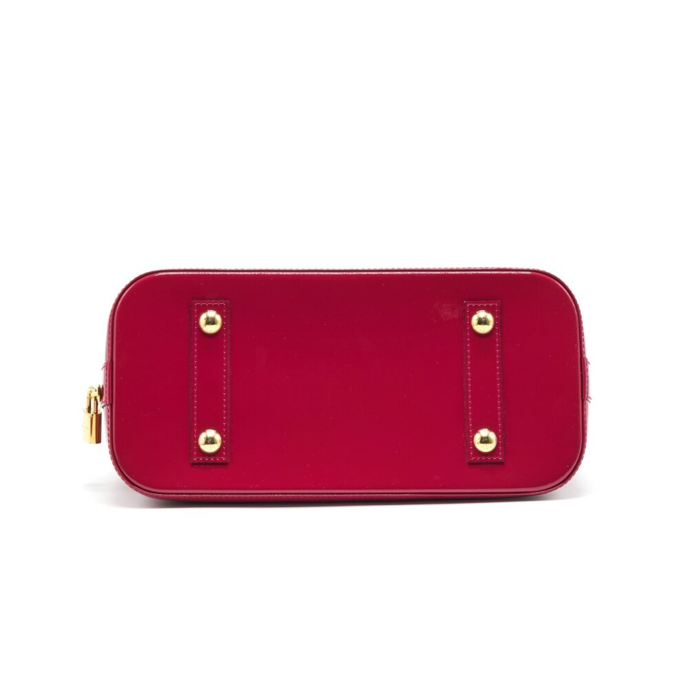 AAA Replica Louis Vuitton LV ALMA PM PATENT LEATHER INDIAN ROSE
