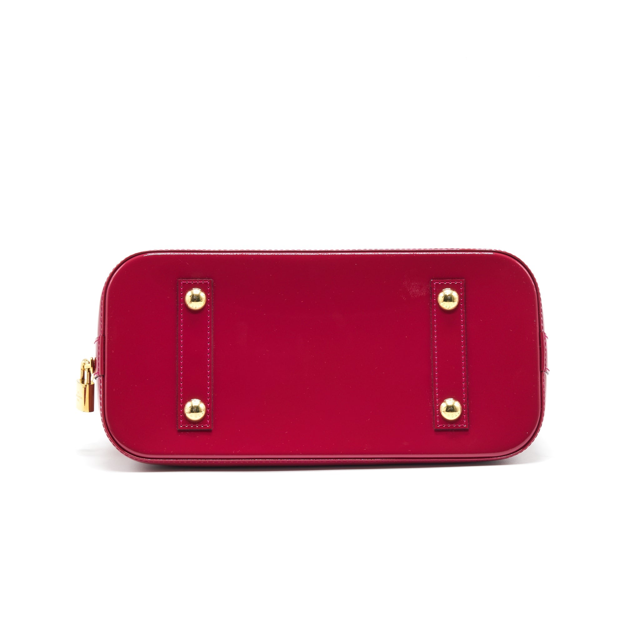 AAA Replica Louis Vuitton LV ALMA PM PATENT LEATHER INDIAN ROSE