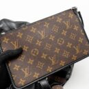 AAA Replica Louis Vuitton LV CARRYALL VIBE MM LAMBSKIN/MONOGRAM CANVAS BLACK SHW
