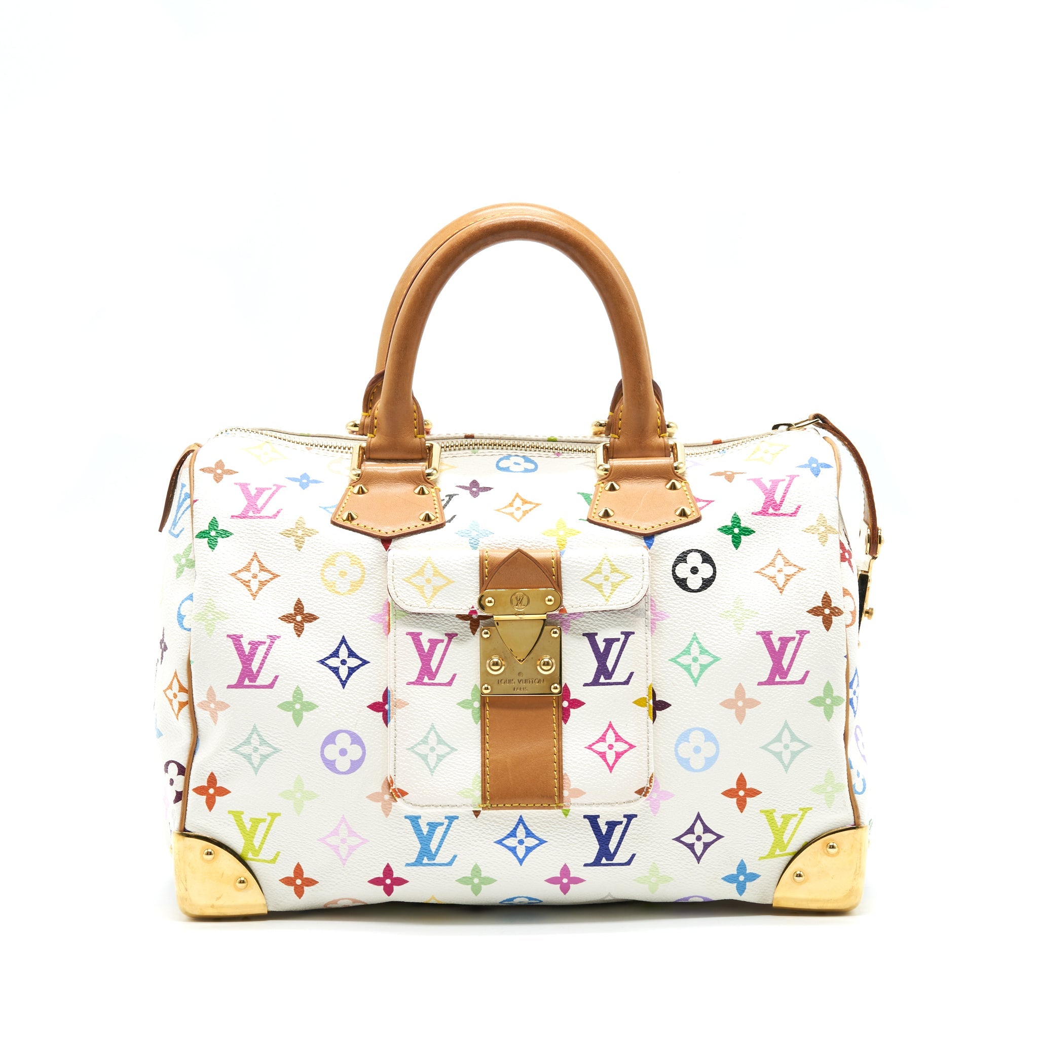AAA Replica Louis Vuitton LV MONOGRAM MULTICOLOR SPEEDY 30 TOTE