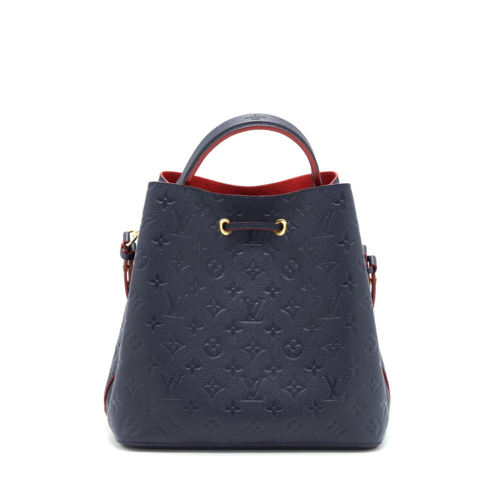 AAA Replica Louis Vuitton LV NEONOE MONOGRAM EMPREINTE MARINE ROUGE GHW