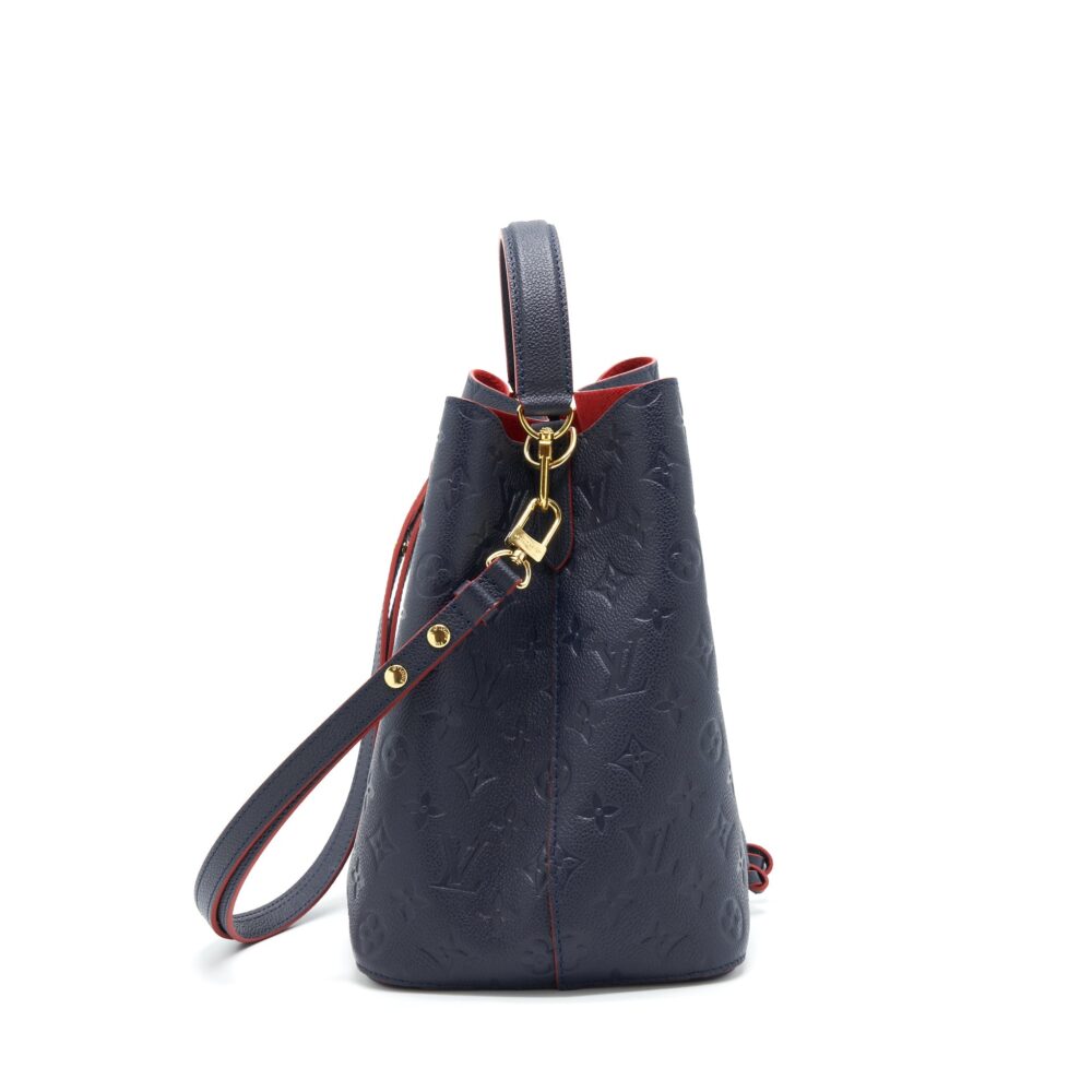 AAA Replica Louis Vuitton LV NEONOE MONOGRAM EMPREINTE MARINE ROUGE GHW
