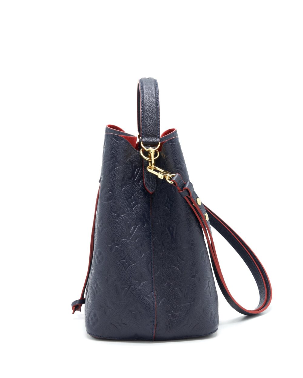 AAA Replica Louis Vuitton LV NEONOE MONOGRAM EMPREINTE MARINE ROUGE GHW