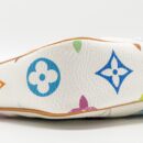 AAA Replica Louis Vuitton LV TAKASHI MURAKAMI POCHETTE ACCESSORIES MONOGRAM WHITE/MULTICOLOUR GHW