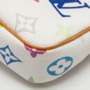 AAA Replica Louis Vuitton LV TAKASHI MURAKAMI POCHETTE ACCESSORIES MONOGRAM WHITE/MULTICOLOUR GHW