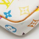 AAA Replica Louis Vuitton LV TAKASHI MURAKAMI POCHETTE ACCESSORIES MONOGRAM WHITE/MULTICOLOUR GHW