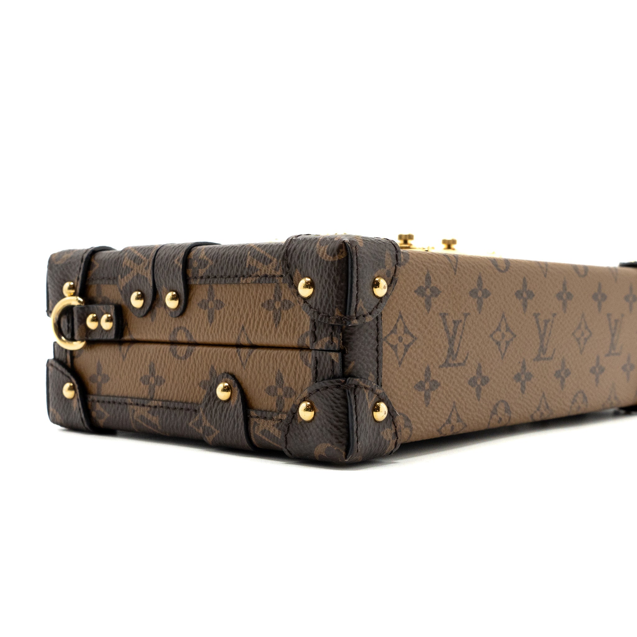 AAA Replica Louis Vuitton LV PETITE MALLE MONOGRAM REVERSE CANVAS GHW