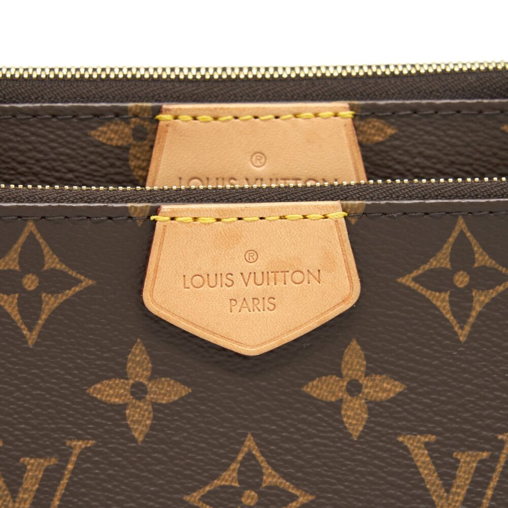 AAA Replica Louis Vuitton LV MULTI POCHETTE ACCESSORIES PINK STRAP MONOGRAM CANVAS GHW