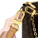 AAA Replica Louis Vuitton LV MULTI POCHETTE ACCESSORIES PINK STRAP MONOGRAM CANVAS GHW