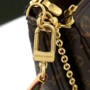 AAA Replica Louis Vuitton LV MULTI POCHETTE ACCESSORIES KHAKI MONOGRAM CANVAS GHW