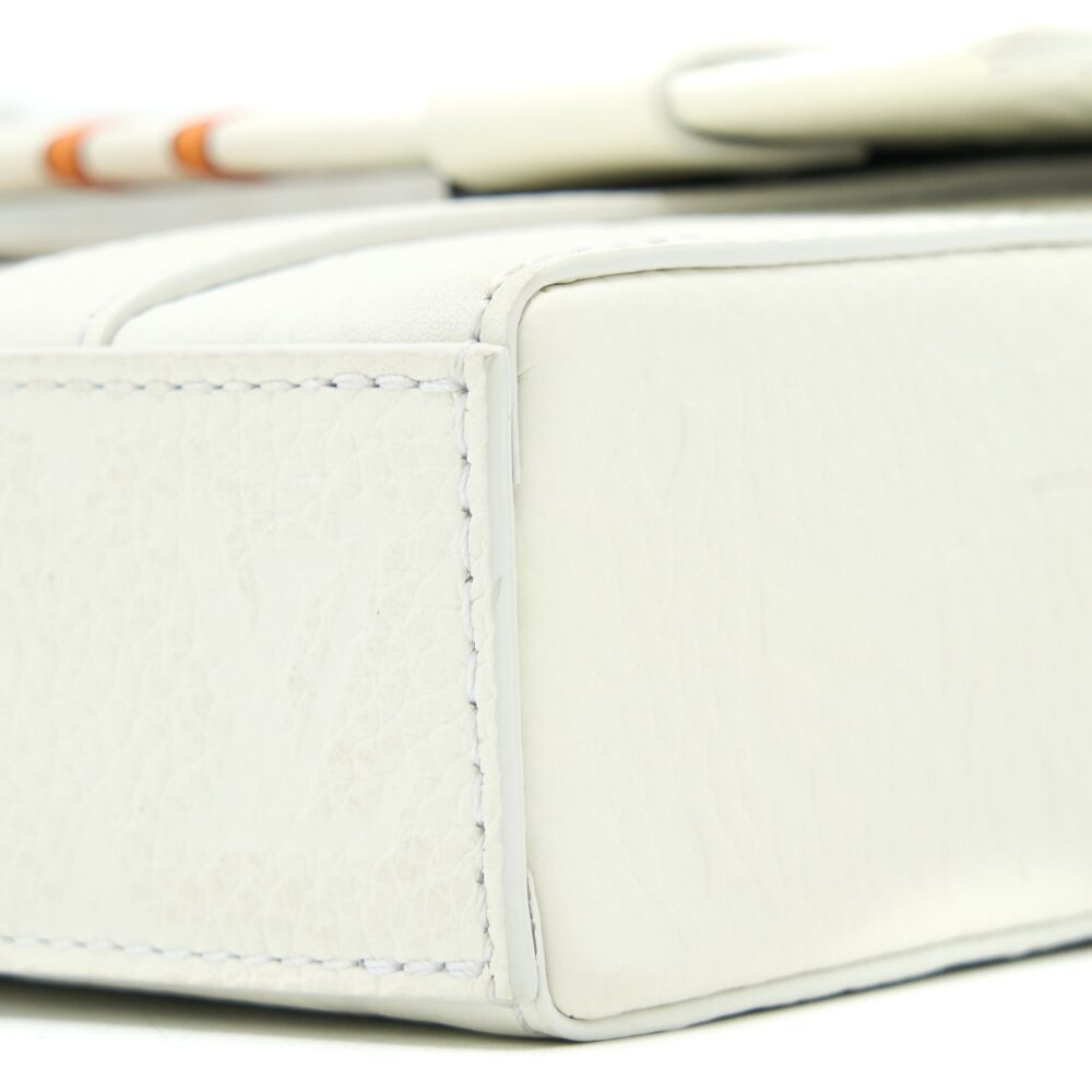 AAA Replica Louis Vuitton LV SCARECROW PRINTED FLAP BAG CALFSKIN WHITE WITH WHITE HARDWARE