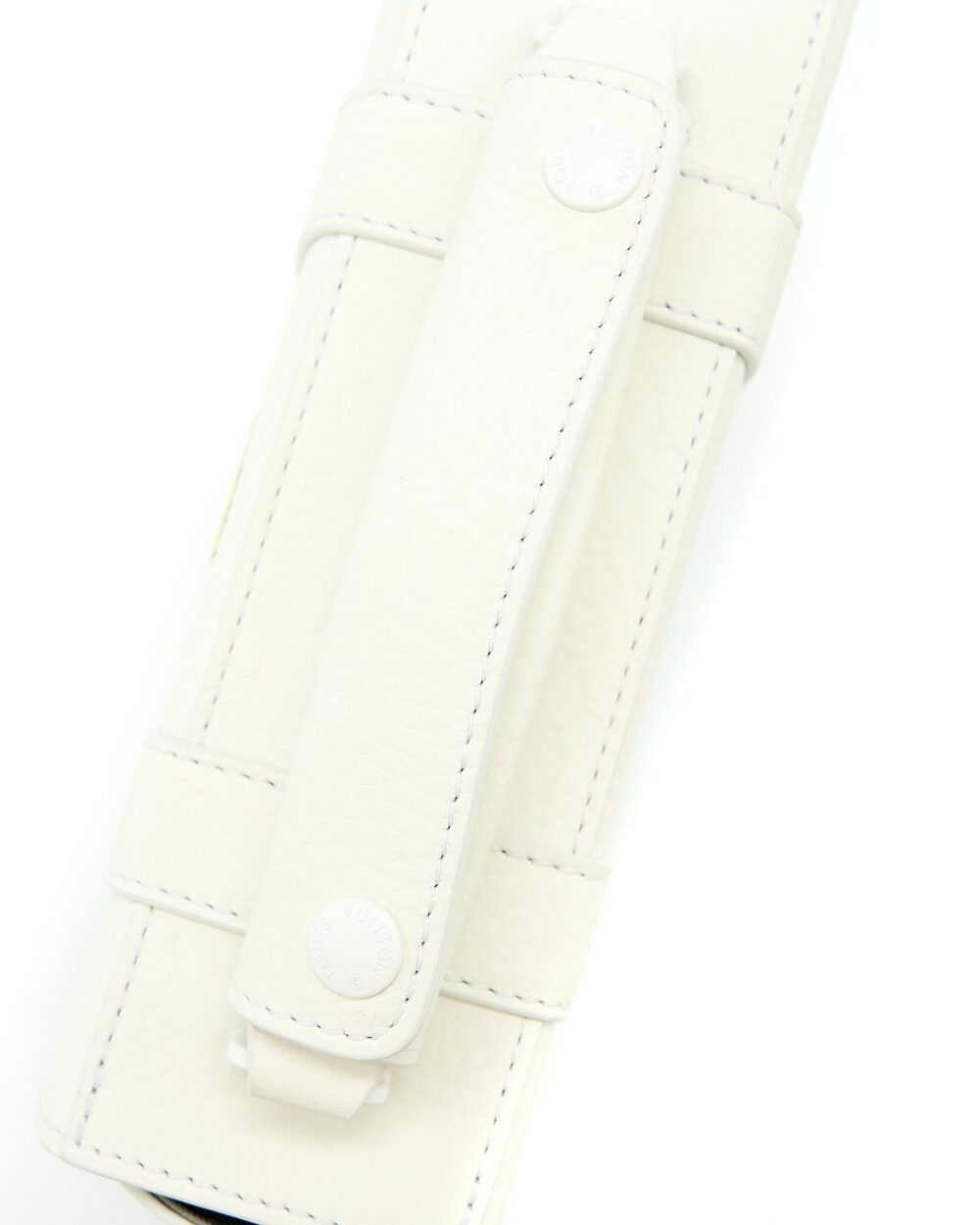 AAA Replica Louis Vuitton LV SCARECROW PRINTED FLAP BAG CALFSKIN WHITE WITH WHITE HARDWARE
