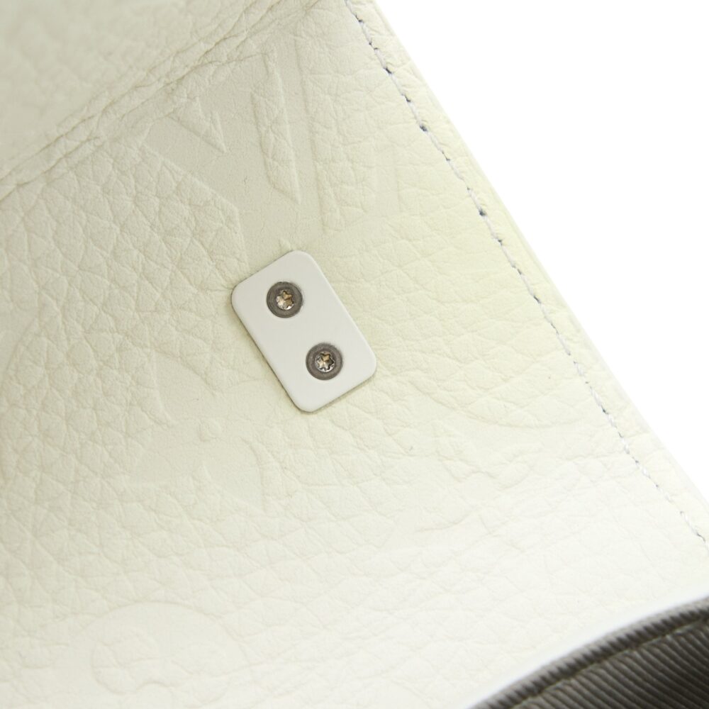 AAA Replica Louis Vuitton LV SCARECROW PRINTED FLAP BAG CALFSKIN WHITE WITH WHITE HARDWARE