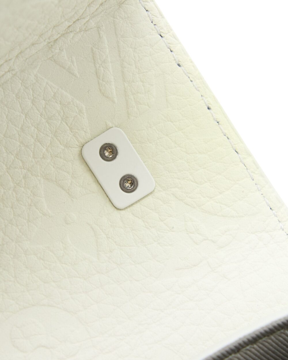 AAA Replica Louis Vuitton LV SCARECROW PRINTED FLAP BAG CALFSKIN WHITE WITH WHITE HARDWARE