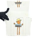 AAA Replica Louis Vuitton LV SCARECROW PRINTED FLAP BAG CALFSKIN WHITE WITH WHITE HARDWARE