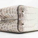 AAA Replica Louis Vuitton LV CAPUCINES MINI HIMALAYAN CROCODILE WHITE SHW