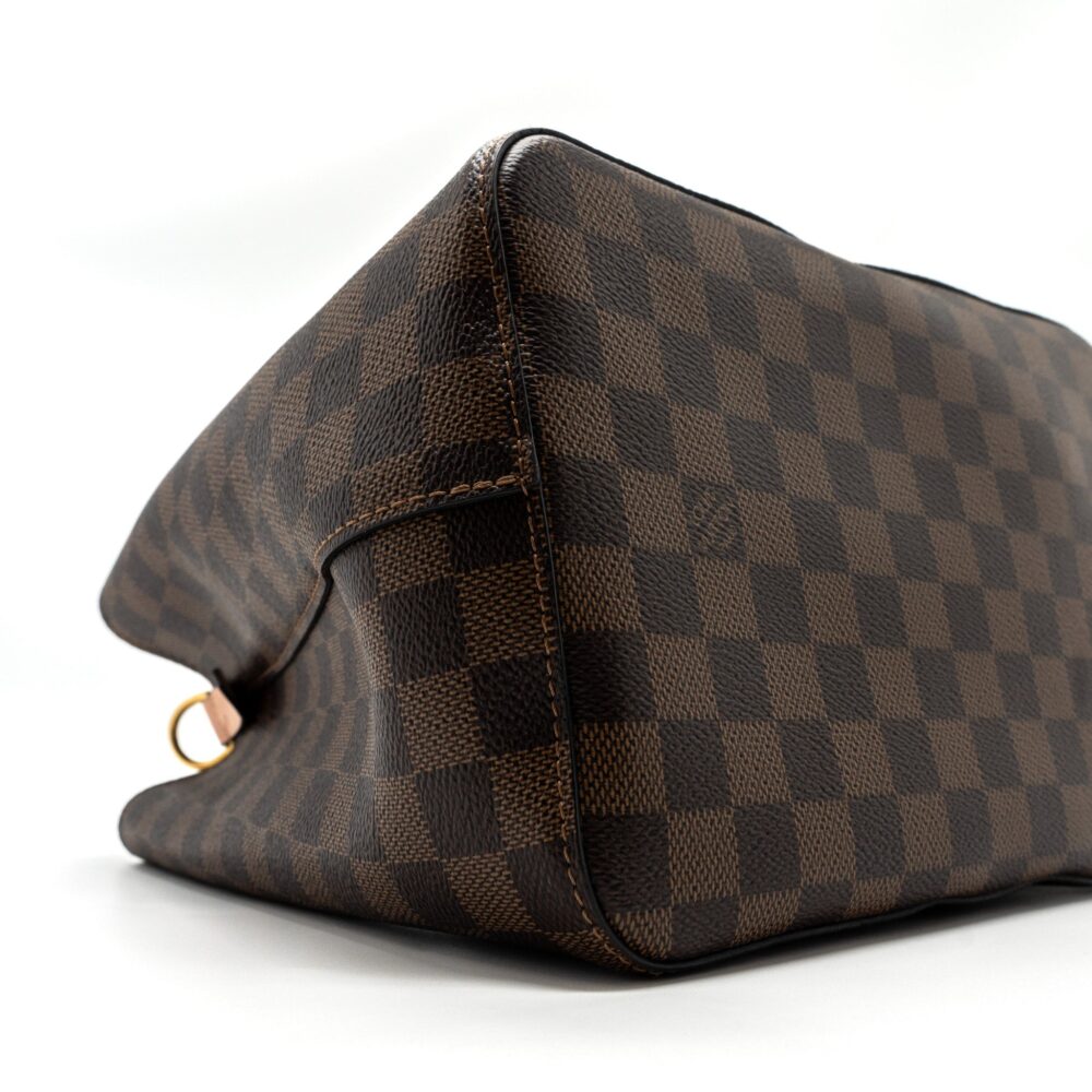 AAA Replica Louis Vuitton LV NEONOE MM DAMIER EBENE CANVAS LIGHT PINK GHW