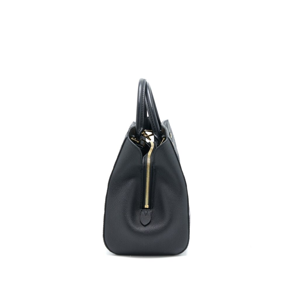 AAA Replica Louis Vuitton LV MONTAIGNE MM MONOGRAM EMPREINTE BLACK GHW