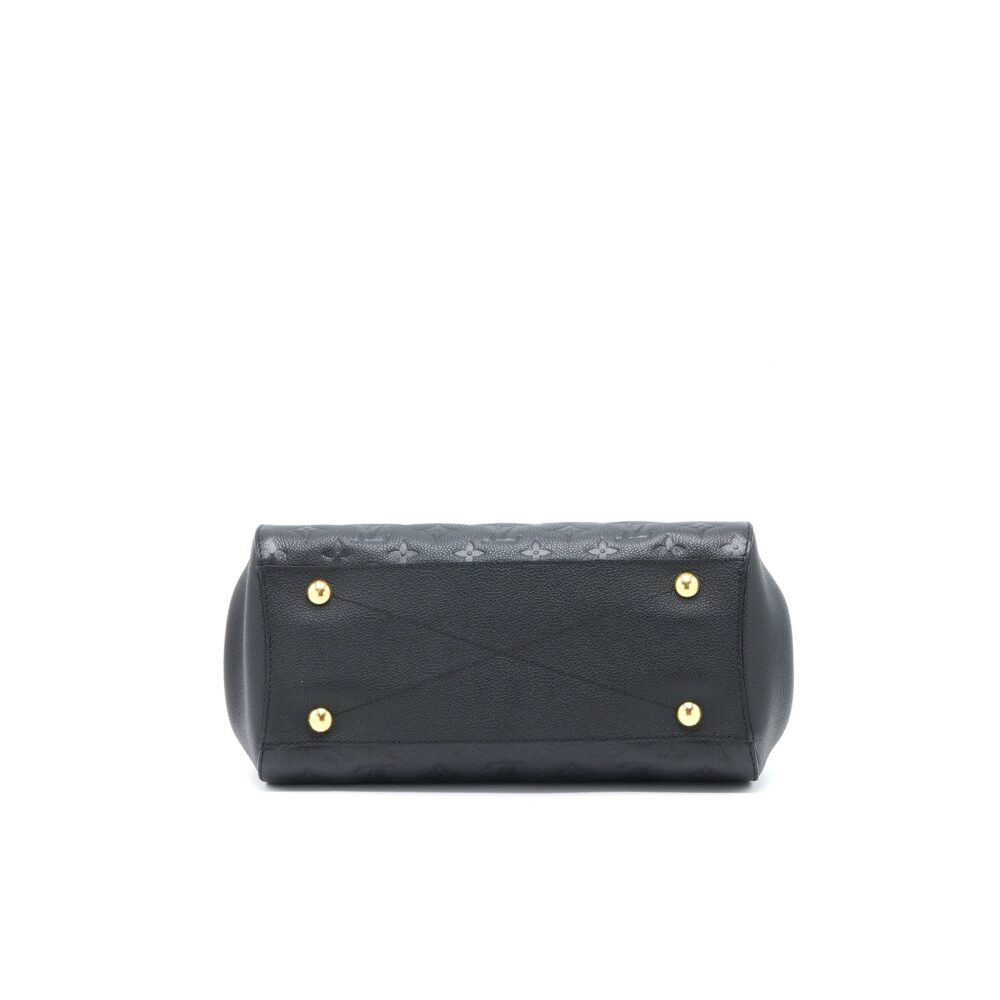 AAA Replica Louis Vuitton LV MONTAIGNE MM MONOGRAM EMPREINTE BLACK GHW