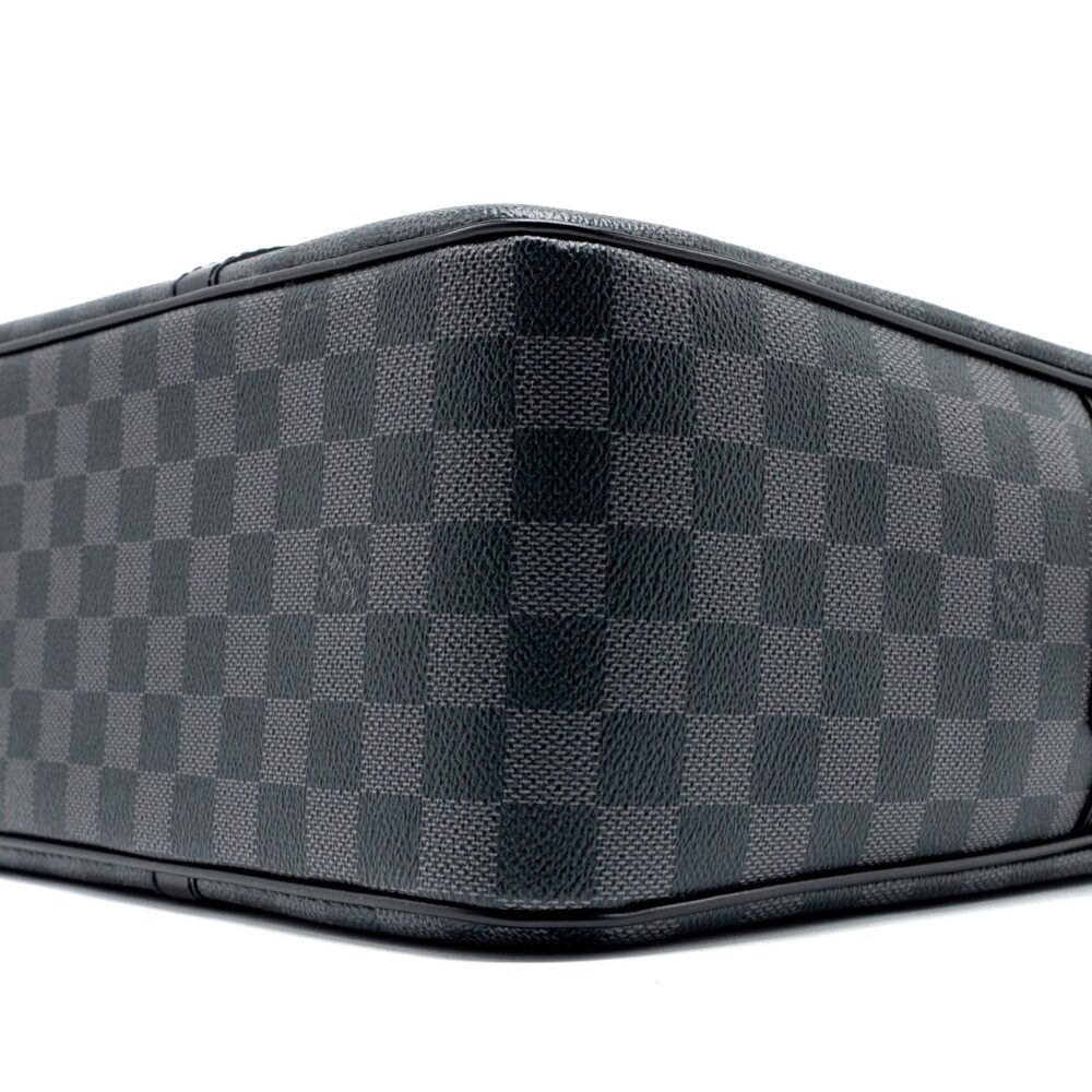 AAA Replica Louis Vuitton LV BRIEFCASE/DOCUMENT BAG DAMIER GRAPHITE CANVAS BLACK SHW