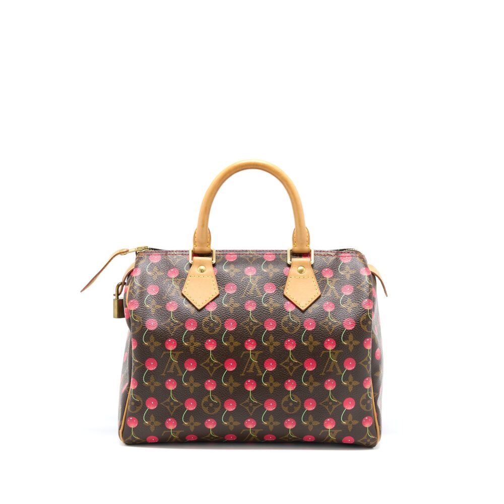 AAA Replica Louis Vuitton LV SPEEDY 25 CHERRY BLOSSOM MONOGRAM CANVAS GHW