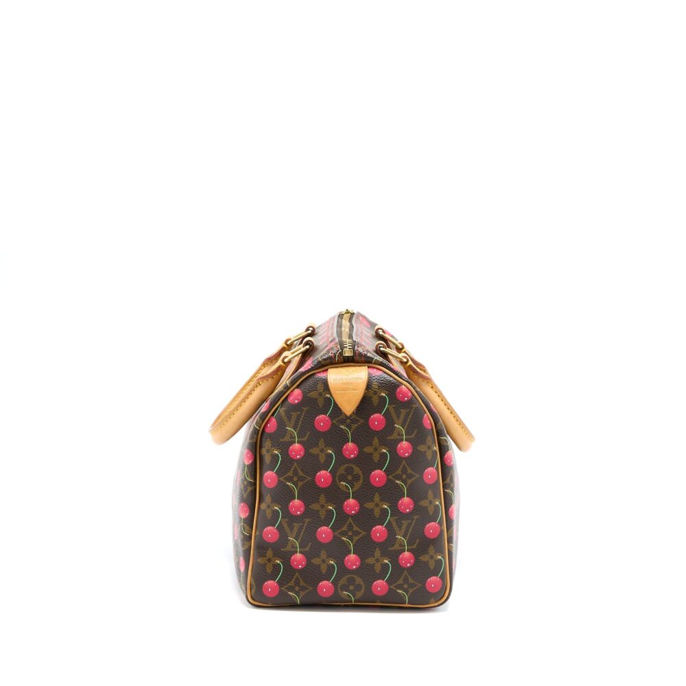 AAA Replica Louis Vuitton LV SPEEDY 25 CHERRY BLOSSOM MONOGRAM CANVAS GHW