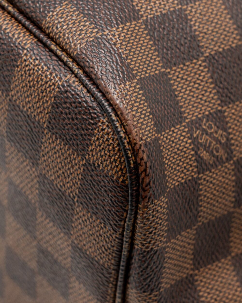 AAA Replica Louis Vuitton LV NEVERFULL MM DAMIER EBENE CANVAS GHW