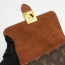 AAA Replica Louis Vuitton LV LOCK BB MONOGRAM CANVAS BROWN GHW