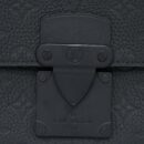 AAA Replica Louis Vuitton LV S LOCK SLINGBAG MONOGRAM-EMBOSSED TAURILLON BLACK BLACK HARDWARE (NEW VERSION)