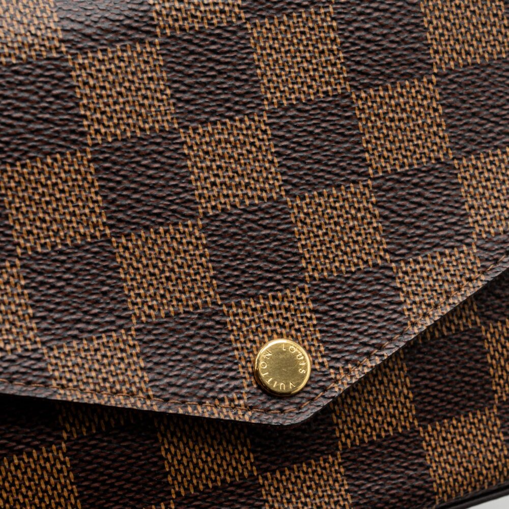 AAA Replica Louis Vuitton LV FELICIE POCHETTE DAMIER EBENE CANVAS GHW
