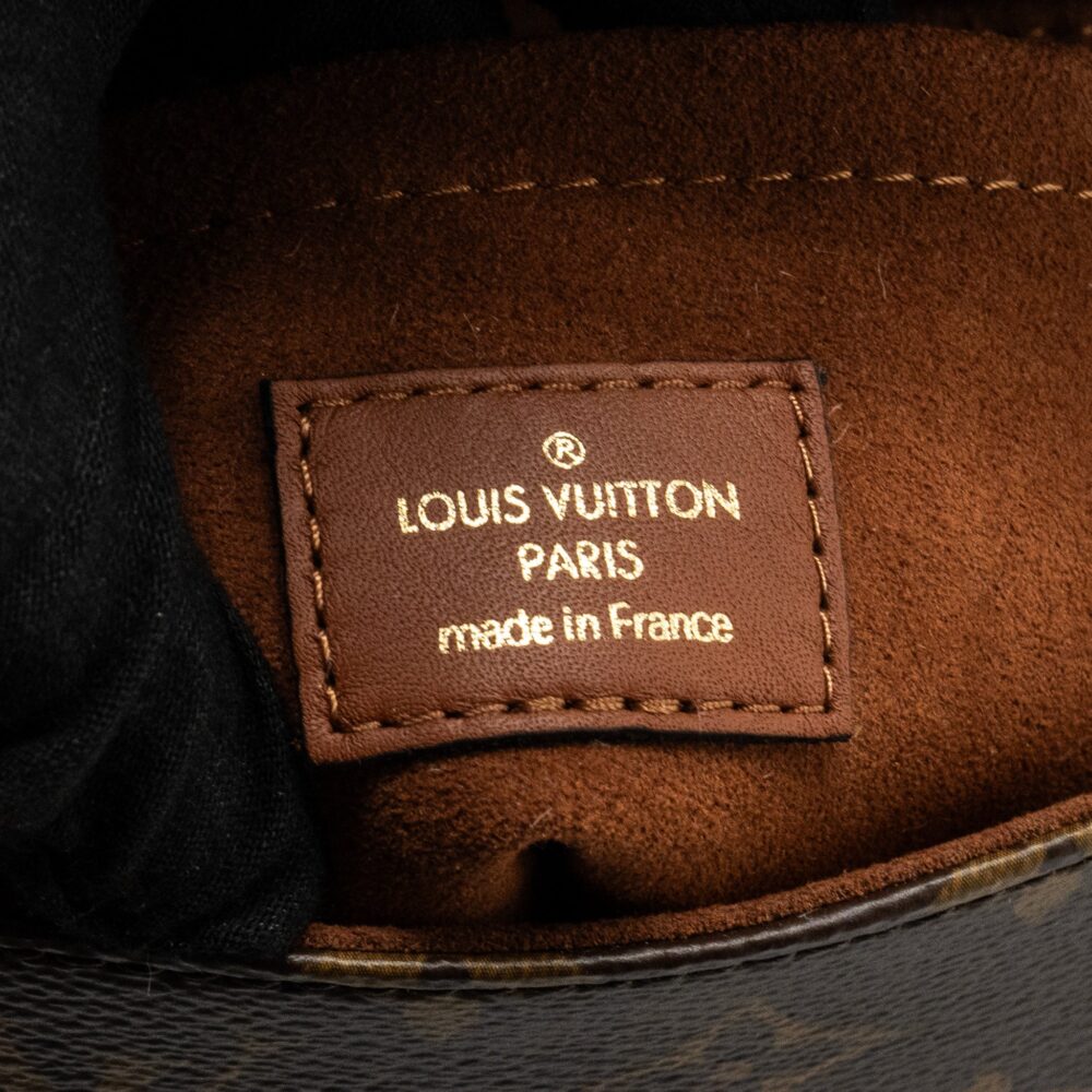 AAA Replica Louis Vuitton LV LOCK BB MONOGRAM CANVAS BROWN GHW