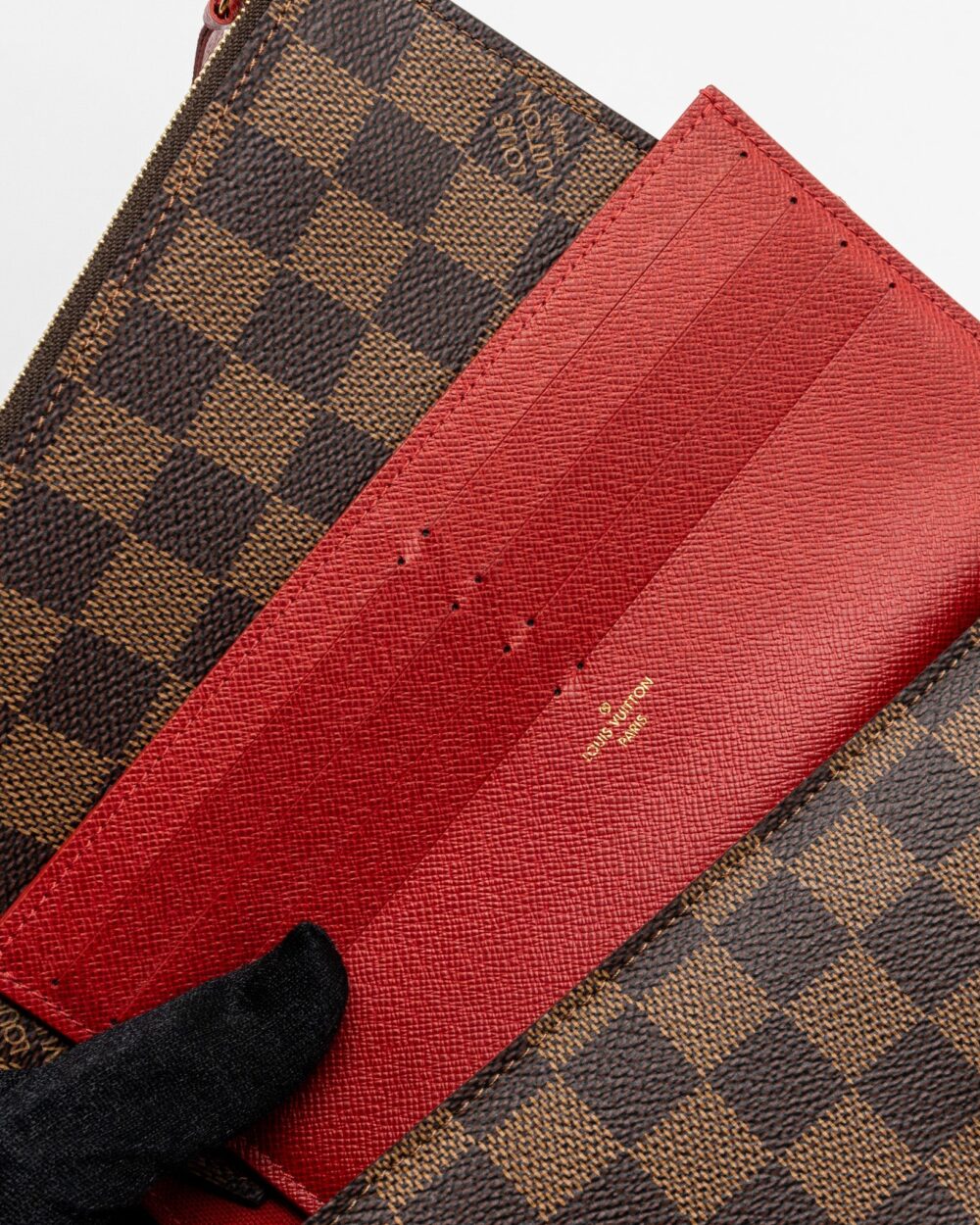 AAA Replica Louis Vuitton LV FELICIE POCHETTE DAMIER EBENE CANVAS GHW