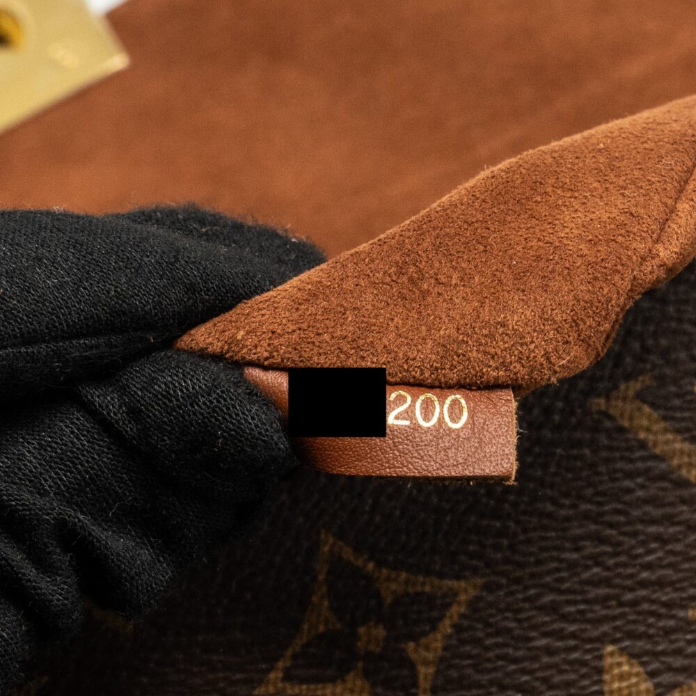 AAA Replica Louis Vuitton LV LOCK BB MONOGRAM CANVAS BROWN GHW
