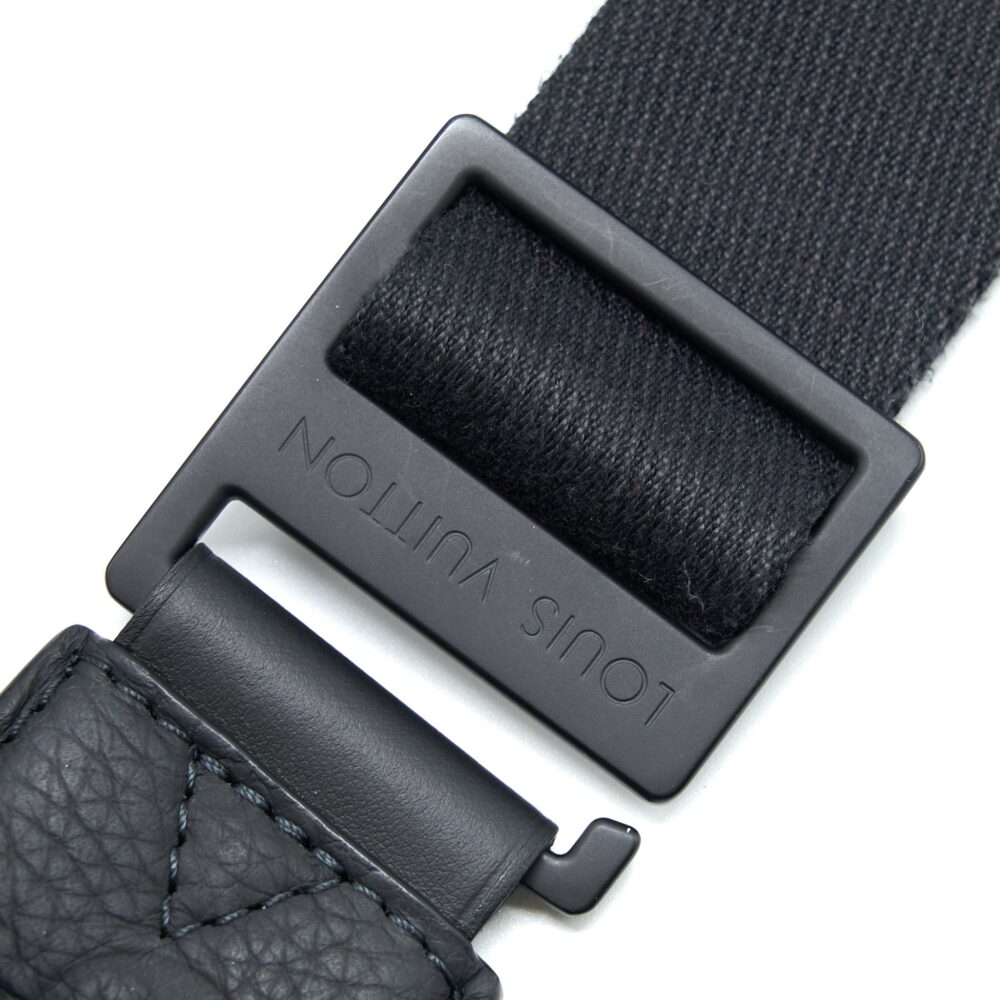 AAA Replica Louis Vuitton LV S LOCK SLINGBAG MONOGRAM-EMBOSSED TAURILLON BLACK BLACK HARDWARE (NEW VERSION)