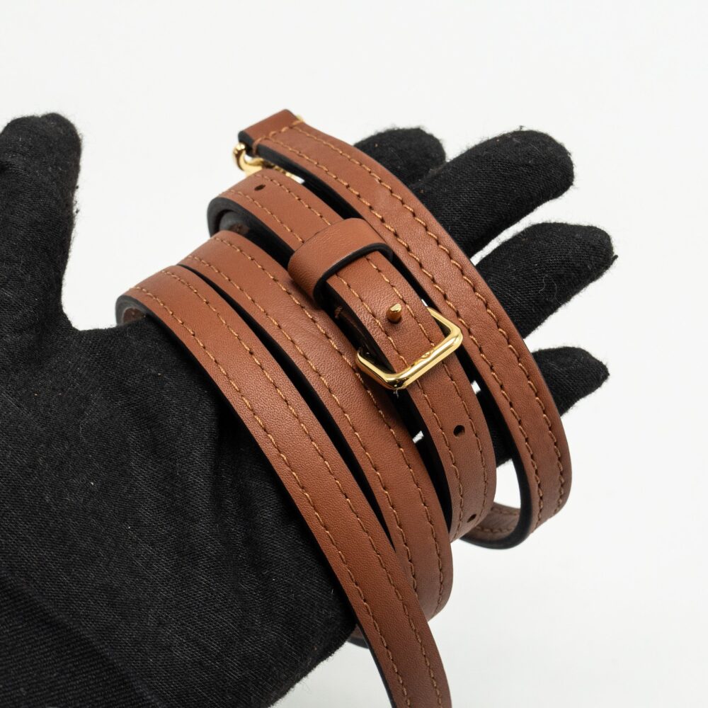 AAA Replica Louis Vuitton LV LOCK BB MONOGRAM CANVAS BROWN GHW