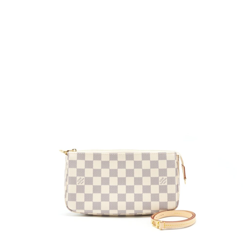 AAA Replica Louis Vuitton LV POCHETTE ACCESSORIES DAMIER AZUR YEAR 2022
