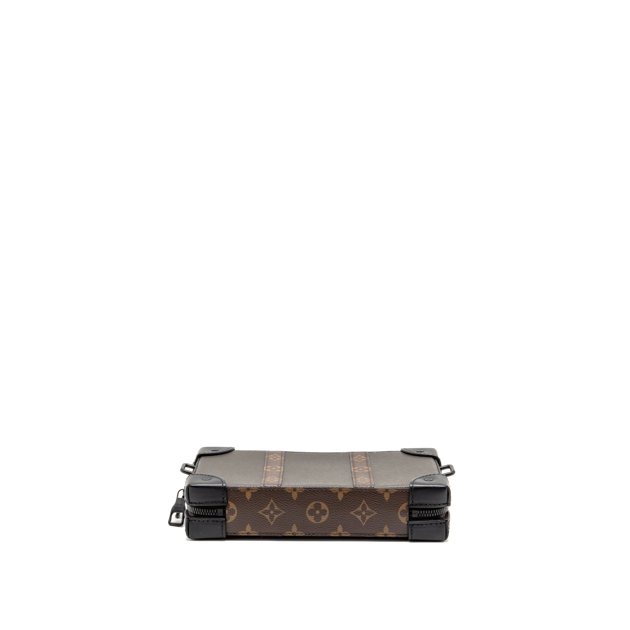 AAA Replica Louis Vuitton LV SOFT TRUNK WALLET TAIGA / MONOGRAM CANVAS KHAKI GREEN BLACK HARDWARE