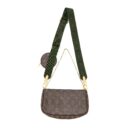AAA Replica Louis Vuitton LV MULTI POCHETTE KHAKI STRAP MONOGRAM CANVAS GHW