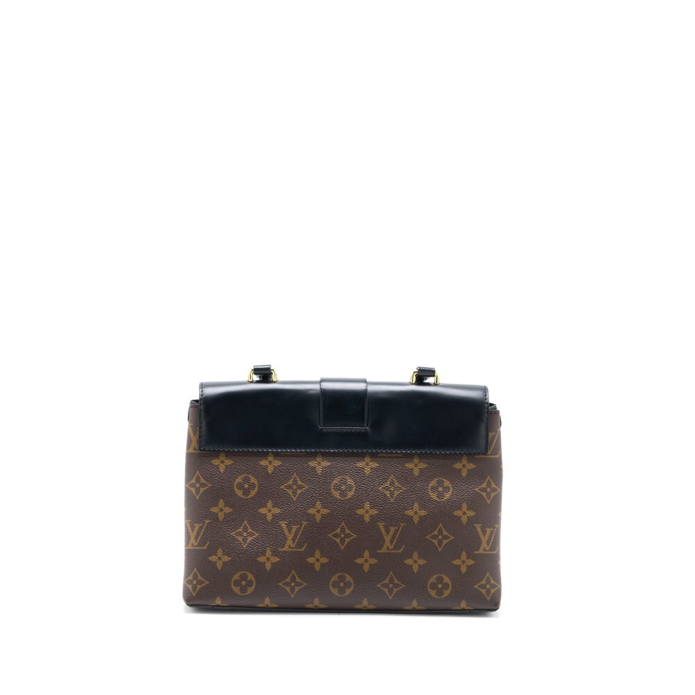 AAA Replica Louis Vuitton LV ONE HANDLE FLAP BAG MM MONOGRAM CANVAS/BLACK GHW