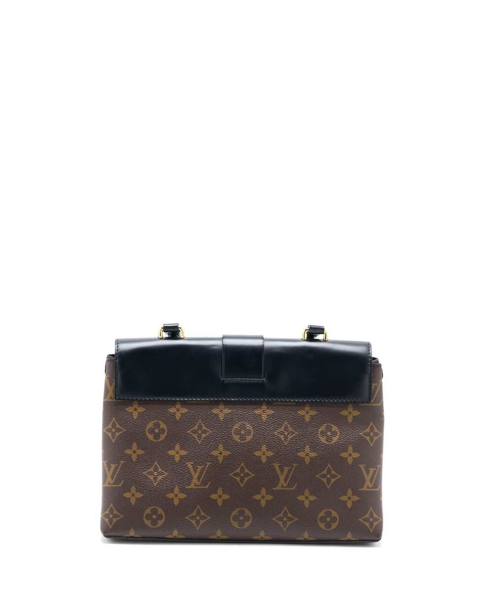 AAA Replica Louis Vuitton LV ONE HANDLE FLAP BAG MM MONOGRAM CANVAS/BLACK GHW