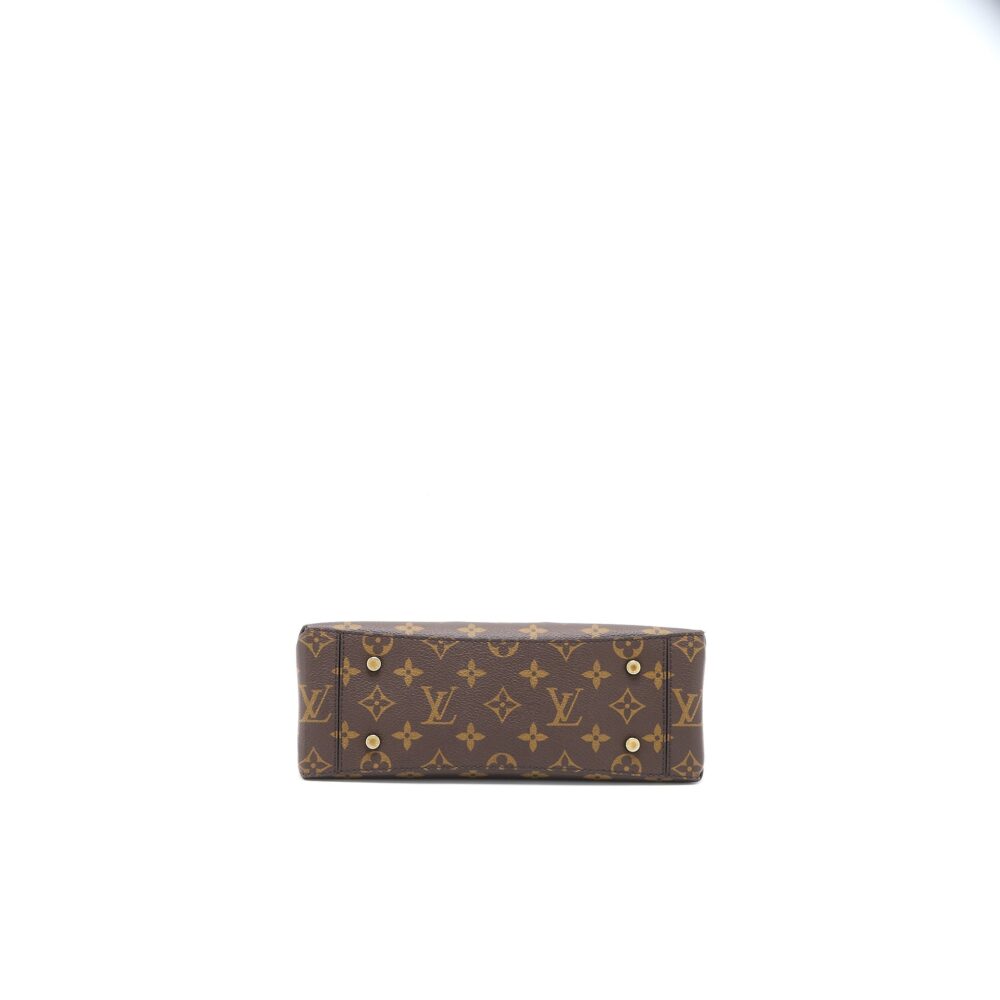 AAA Replica Louis Vuitton LV ONE HANDLE FLAP BAG MM MONOGRAM CANVAS/BLACK GHW